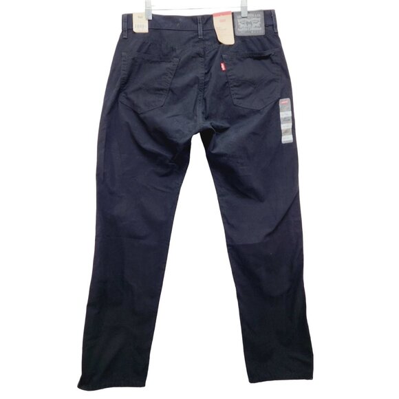 Levis 505 Regular Fit Mens Jeans W34 L32  Straight Leg Dark Black Denim - Picture 2 of 10